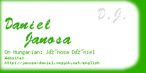 daniel janosa business card